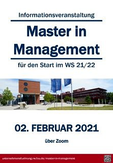 Zum Artikel "Informationsveranstaltung zum Master in Management"