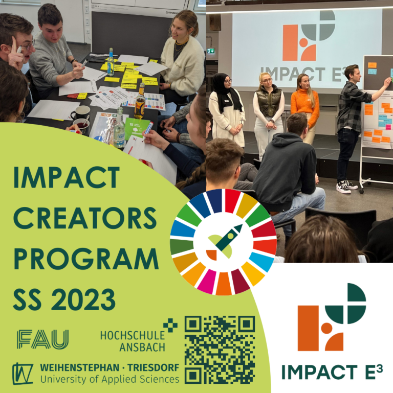 Impact Creators Program der FAU – Anmeldung noch bis 15. März 2023