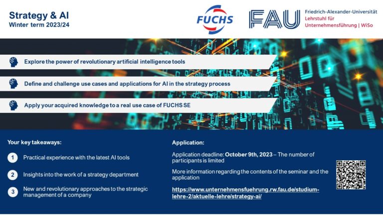 Neues Praxisseminar Strategy & AI