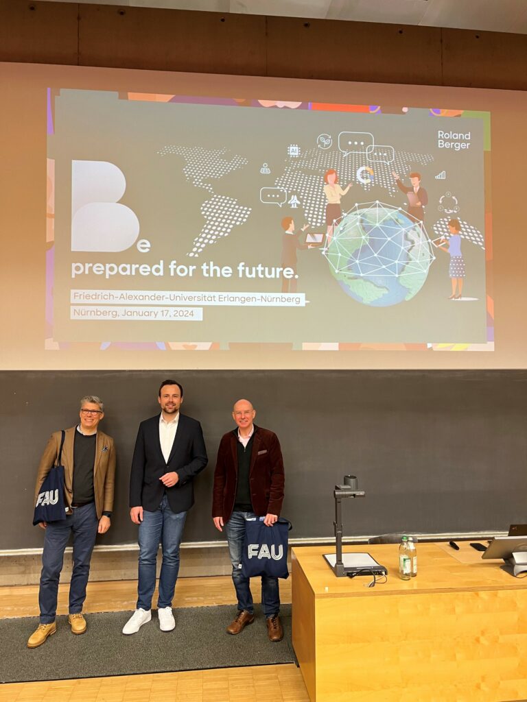 Spannender Gastvortrag „Be prepared for the future.” von Roland Berger