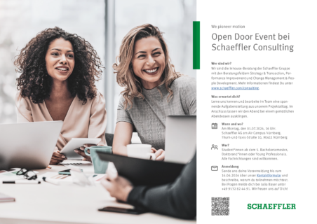 Zum Artikel "Open Door Event at Schaeffler Consulting"